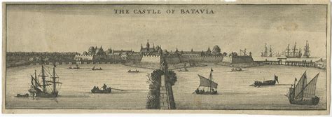 Batavia castle old drawing