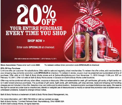 Bath And Body Works Usa Coupons Printable