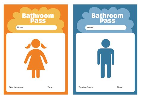 Bathroom Pass Printable