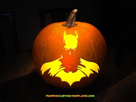 Batman Pumpkin Templates
