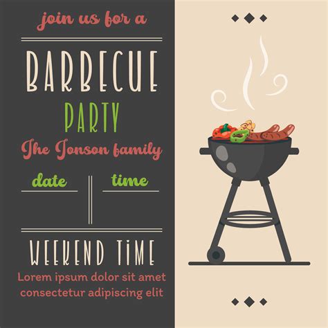 Bbq Party Invitation Template