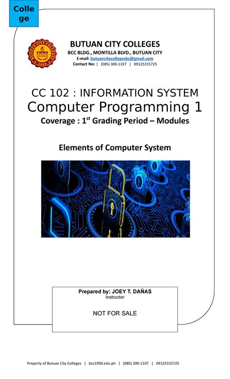 Bcc Catalog For Online Computer Programming