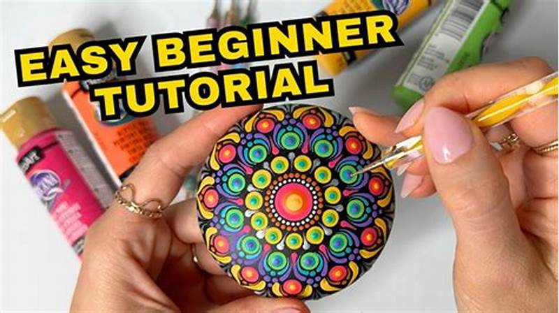 Beginner Pattern Simple Mandala Rock Painting