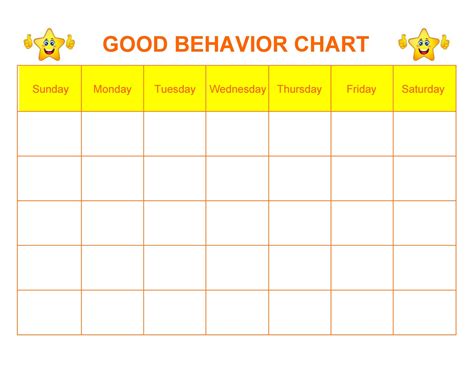 Behavior Chart Templates