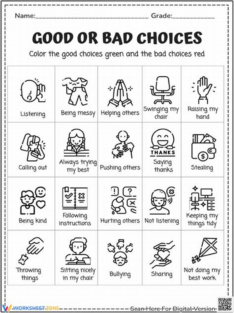 Behavior Coloring Sheets