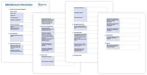 Behavior Intervention Plan Template Aba