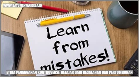 Belajar dari Kesalahan Mengapa