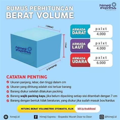 Berat dan Volume Barang