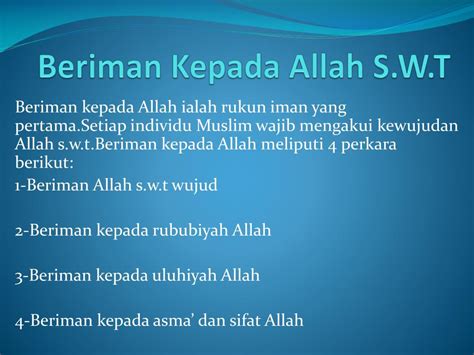 Beriman kepada Allah