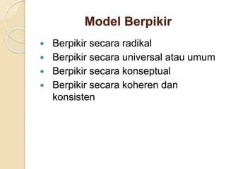 Berpikir Radikal