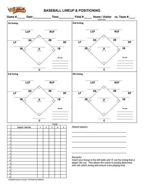 Best And Most Useful Free Printables For Baseball Coaches