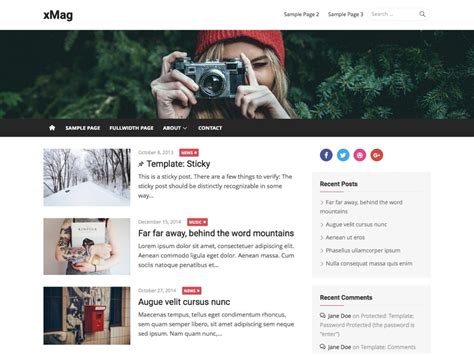 Best Blog Templates For Wordpress