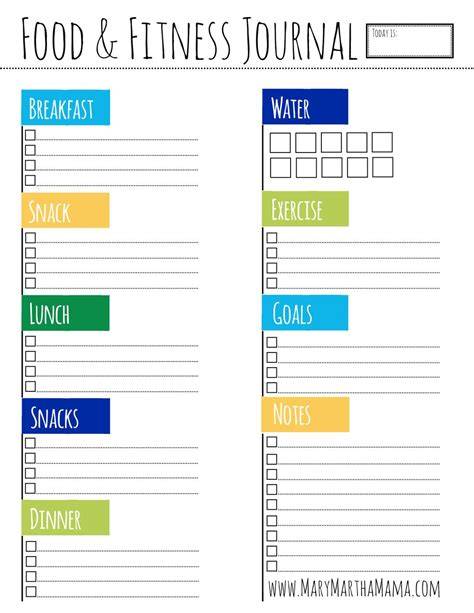 Best Free Workout And Food Tracker Printables