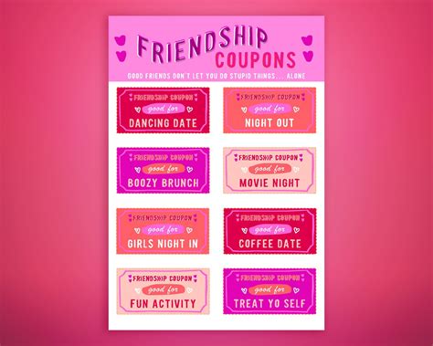 Best Friend Coupons Printable