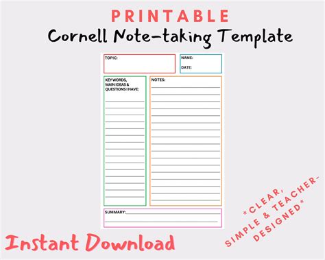 Best Note Taking Template