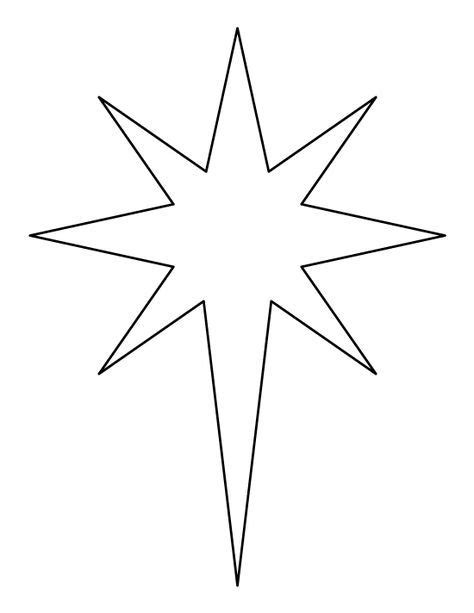 Bethlehem Star Template
