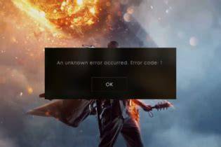 What is Bf1 Error Code 1?
