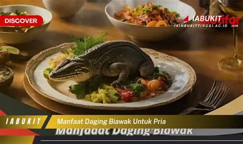 Biawak makan daging
