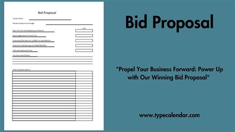 Bidding Proposal Template