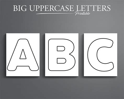 Big Letters Printable