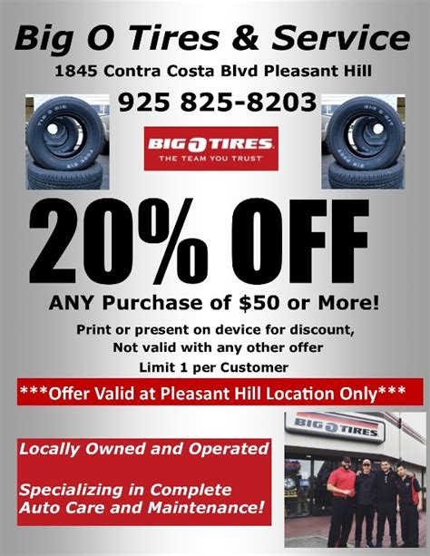 Big O Tire Coupons Printable