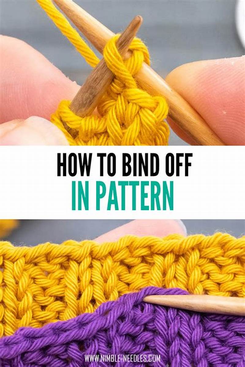 Bind Off In Stitch Pattern