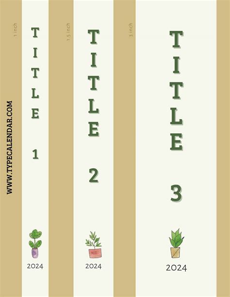 Binder Labels Template