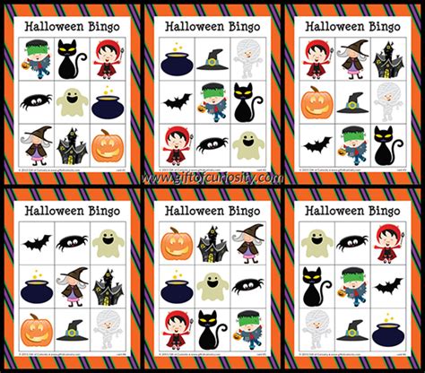 Bingo Halloween Printable