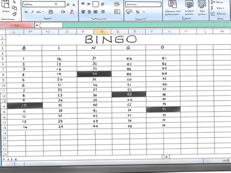 Bingo Spreadsheet Template