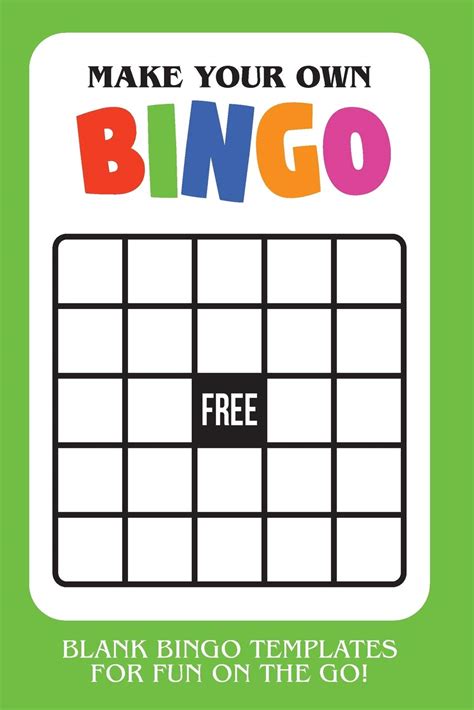 Bingo Template Word
