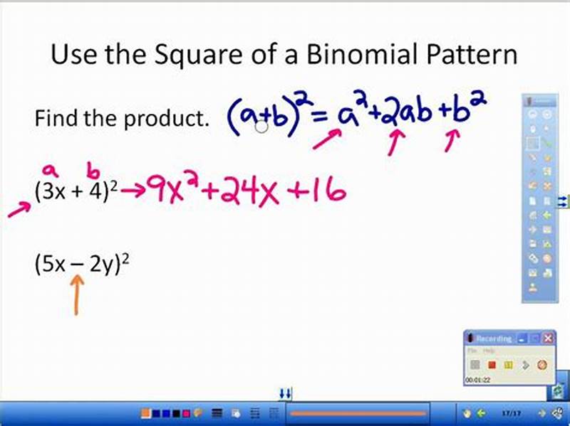 Binomial Square Pattern
