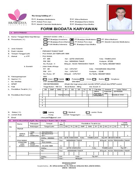 Biodata Karyawan