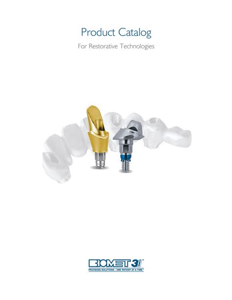Biomet 3i Restorative Catalog