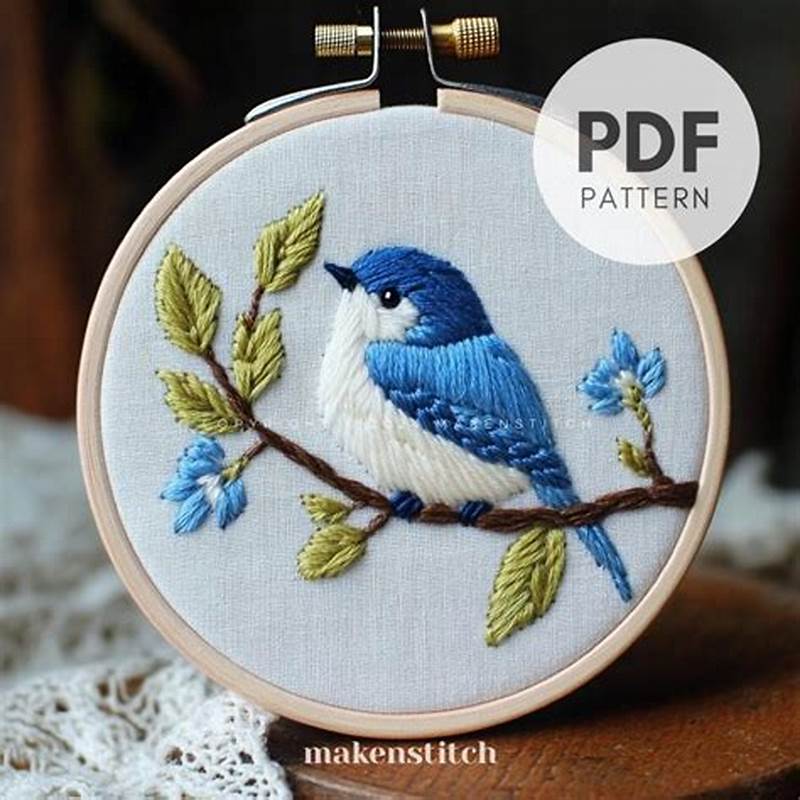 Bird Embroidery Pattern