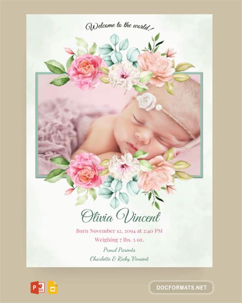 Birth Announcement Templates
