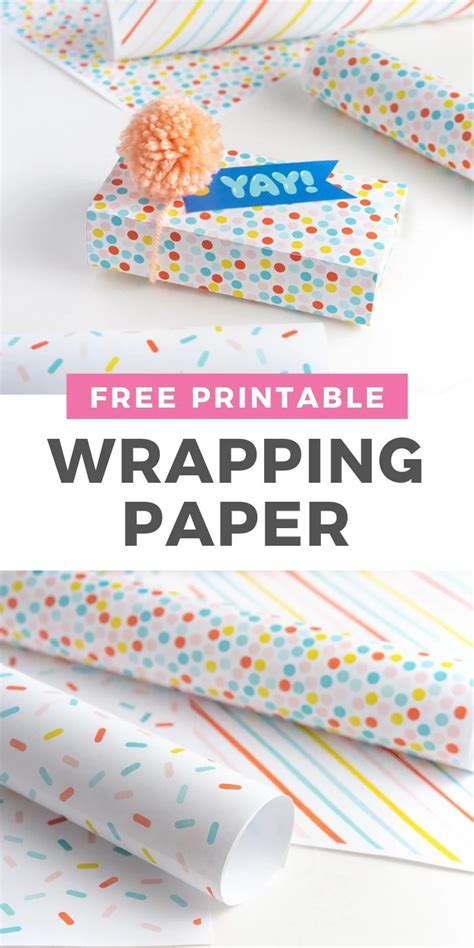 Birthday 8.5 X 11.5 Printable Wrapping Paper