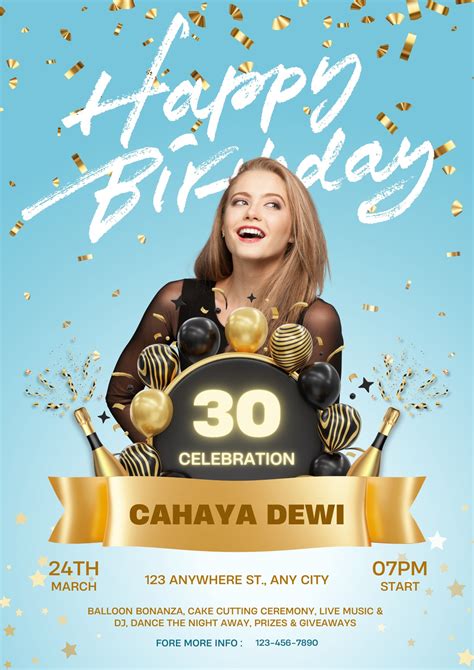 Birthday Flyer Templates Free