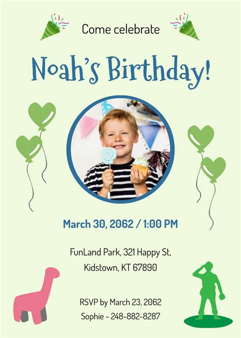 Birthday Party Invitation Template