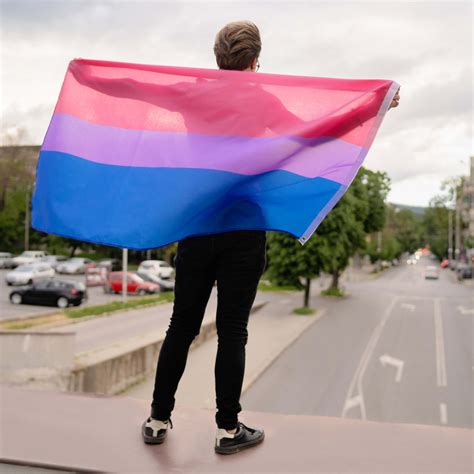 Bisexual pride flag with hands
