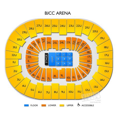 Bjcc Legacy Seating Chart