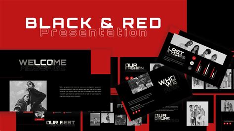 Black And Red Ppt Template
