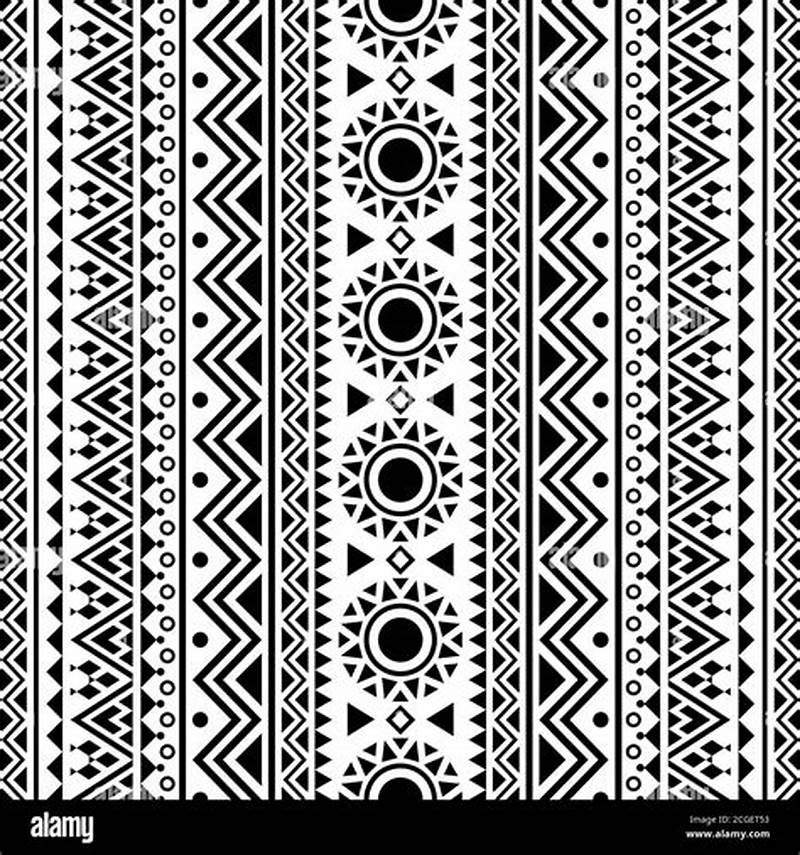 Black Aztec Pattern