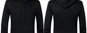 Black Hoodie Model Front and Back