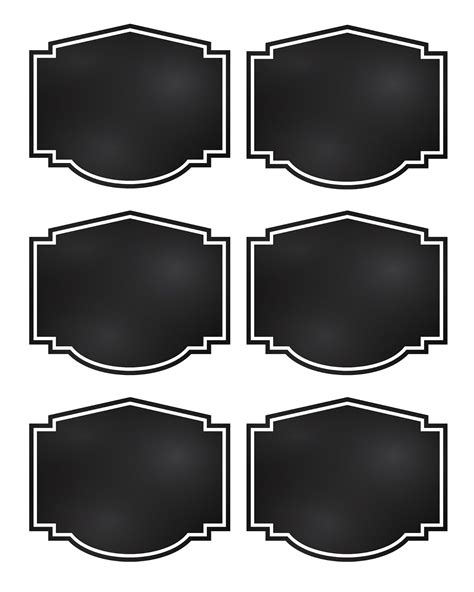 Black Labels Printable
