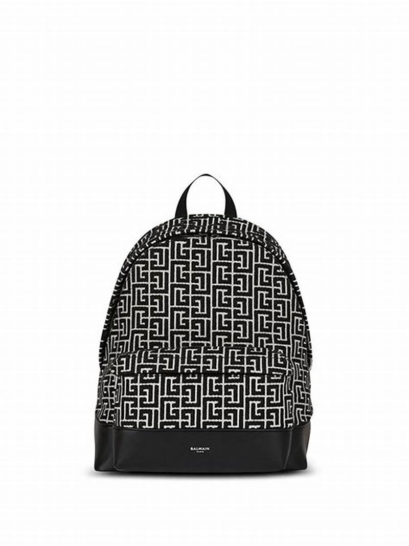 Black Pattern Backpack