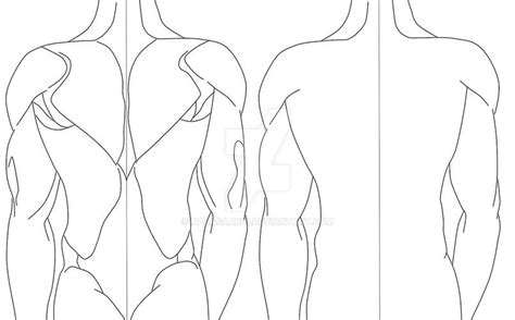 Blank Back Tattoo Template