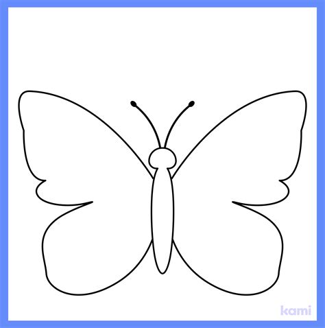 Blank Butterfly Template