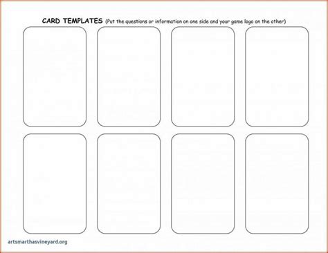 Blank Cards Template
