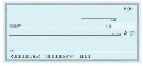Blank Check Template Free