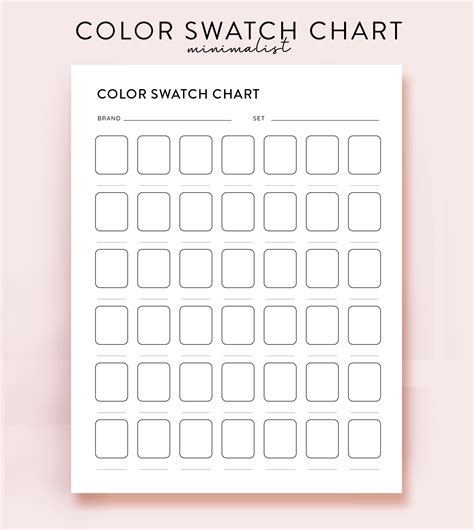 Blank Color Swatch Template